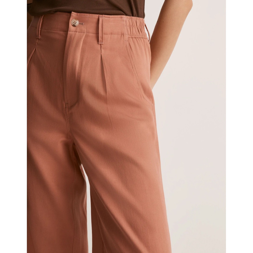 Madewell The Neale Straight Leg Pant Drapeweave Dried Rose NI613 Women's Size 2 - Picture 4 of 16